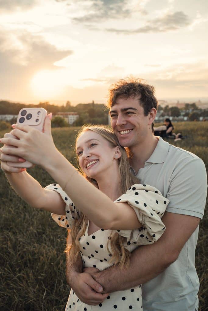 Selfie na kopcu krakusa